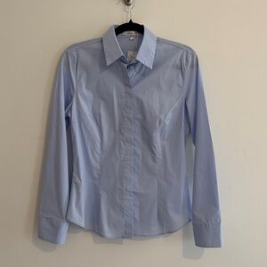 NWT Mango Sky Blue Slim Fit Dress Shirt